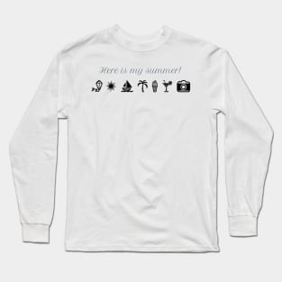 Summer print Long Sleeve T-Shirt